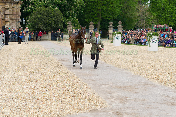 Oliver Townend (GBR) and Samuel Thomas II at the Final  Horse Inspection of the 2017 Mitsubishi Motors Badminton Horse Trials