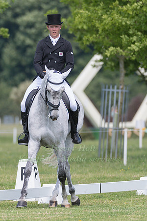 WILL FURLONG (GBR) RIDING COLLIEN P 2 IN THE DRESSAGE PHASE OF THE CICO THREE STAR AT THE 2017 HOUGHTON INTERNATIONAL HORSE TRIALS