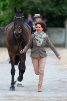 Bettina Hoy (GER) and Designer 10 at the first Horse Inspection of the 2017 Mitsubishi Motors Badminton Horse Trials