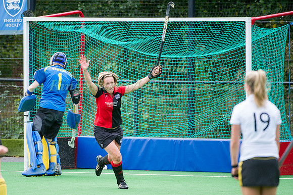Tina Cullen celebrates a goal