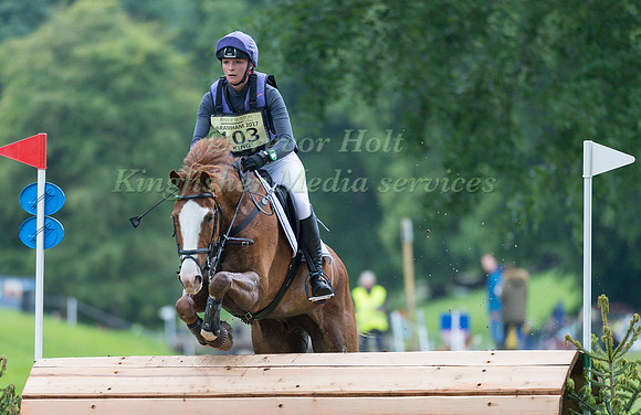 EMILY KING (GBR) AND DARGUN TAKING PART IN THE CROSS COUNTRY PHASE OF THE  UNDER 25s CCI THREE STAR COMPETITION AT THE 2017 EQUI-TREK BRAMHAM INTERNATIONAL HORSE TRIALS