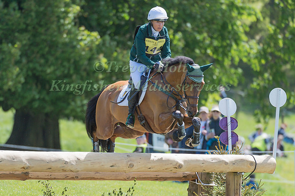 AOIFE  CLARK (IRL) RIDING  MASTER RORY COMPETING IN THE CROSS COUNTRY PHASE OF THE  CIC THREE STAR COMPETITION AT THE  2017 DODSON AND HORRELL CHATSWORTH INTERNATIONAL HORSE TRIAL.