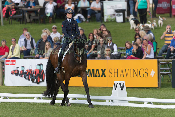 STELLA  BENATTI (ITA) AND ZARON TAKING PART IN THE DRESSAGE PHASE OF THE  CIC THREE STAR COMPETITION AT THE 2017 EQUI-TREK BRAMHAM INTERNATIONAL HORSE TRIALS