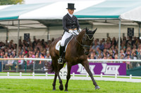 Aoife Clark (IRL) riding Vaguely North competing in the dressage test
