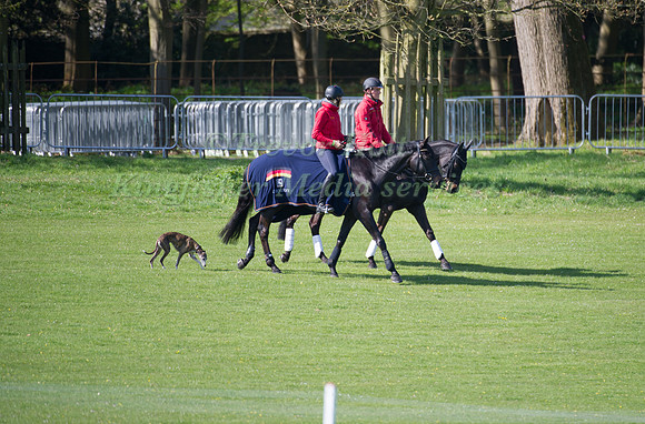 Ingrid Klimke and Kai-Steffan Meier out for a stroll