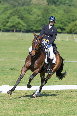 ELIZABETH HAYDEN (IRL) RIDING LOUGHNATOUSA JOEY IN THE DRESSAGE PHASE OF THE CICO THREE STAR AT THE 2017 HOUGHTON INTERNATIONAL HORSE TRIALS