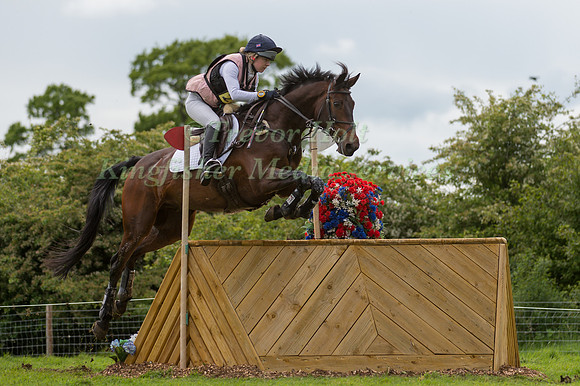FELICITY COLLINS (GBR) RIDING RSH CONTEND OR COMPETING IN THE CROSS COUNTRY PHASE OF THE  CIC TWO STAR COMPETITION AT THE  2017 ROCKINGHAM CASTLE INTERNATIONAL HORSE TRIAL.
