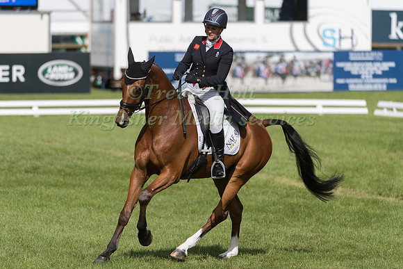 GEMMA TATTERSALL (GBR) AND PAMERO 4 TAKING PART IN THE DRESSAGE PHASE OF THE  CIC THREE STAR COMPETITION AT THE 2017 EQUI-TREK BRAMHAM INTERNATIONAL HORSE TRIALS