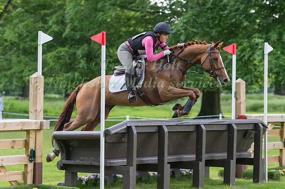 VICKI ARDERN (GBR) RIDING BB KING SL  IN THE CROSS COUNTRY PHASE OF THE CCI ONE STAR AT THE 2017 HOUGHTON INTERNATIONAL HORSE TRIALS