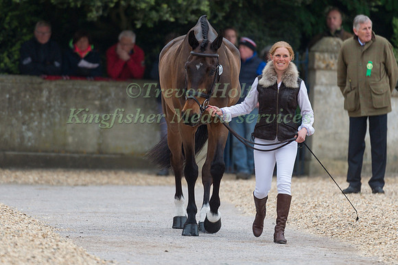 Rosalind Canter (GBR) and Allstar B at the Final  Horse Inspection of the 2017 Mitsubishi Motors Badminton Horse Trials