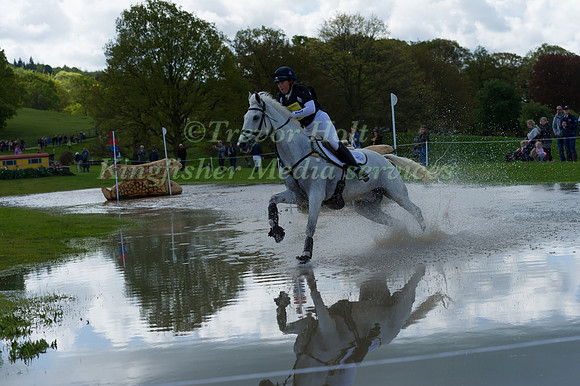 PIPPA FUNNELL (GBR) RIDING  BILLY THE BIZ COMPETING IN THE CROSS COUNTRY PHASE OF THE  CIC THREE STAR COMPETITION AT THE  2017 DODSON AND HORRELL CHATSWORTH INTERNATIONAL HORSE TRIAL.