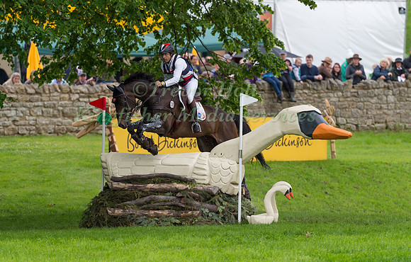 REGIS PRUD HON (FRA) AND TARASTRO TAKING PART IN THE CROSS COUNTRY PHASE OF THE  CIC THREE STAR COMPETITION AT THE 2017 EQUI-TREK BRAMHAM INTERNATIONAL HORSE TRIALS