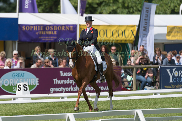 ZARA TINDALL (GBR) AND FERNHILL FACETIME TAKING PART IN THE DRESSAGE PHASE OF THE  CIC THREE STAR COMPETITION AT THE 2017 EQUI-TREK BRAMHAM INTERNATIONAL HORSE TRIALS