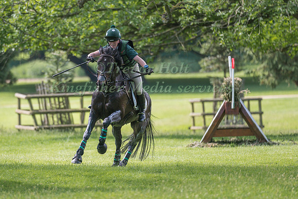ELEANOR HOPE (GBR) RIDING PORSCH PRIDE  IN THE CROSS COUNTRY PHASE OF THE CCI ONE STAR AT THE 2017 HOUGHTON INTERNATIONAL HORSE TRIALS