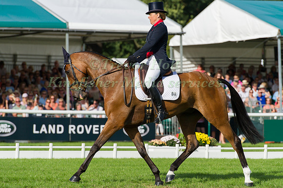 PIPPA FUNNELL (GBR) RIDING SECOND SUPREME