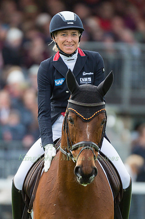 Ingrid Klimke (GER) riding Horseware Hale Bob OLD in the Dressage phase  of  the 2017 Mitsubishi Motors  Badminton Horse Trials