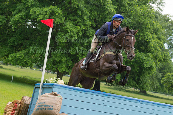 ANDREW JAMES (GBR) RIDING LADY IN RED V  IN THE CROSS COUNTRY PHASE OF THE CCI ONE STAR AT THE 2017 HOUGHTON INTERNATIONAL HORSE TRIALS