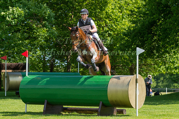 JOSEPHINE SCHNAUFER (GER) RIDING SINGAPURE  IN THE CROSS COUNTRY PHASE OF THE CCI ONE STAR AT THE 2017 HOUGHTON INTERNATIONAL HORSE TRIALS