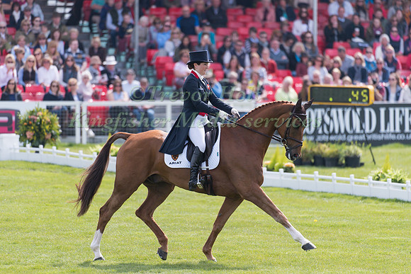 Laura Collett of Great Britain  riding Grand Manoeuvre