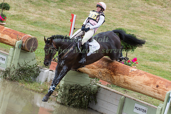 Rose Carnegie (GBR) riding Landine