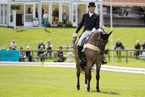 BILL  LEVETT (AUS) AND ATHLEET V TAKING PART IN THE DRESSAGE PHASE OF THE  CIC THREE STAR COMPETITION AT THE 2017 EQUI-TREK BRAMHAM INTERNATIONAL HORSE TRIALS