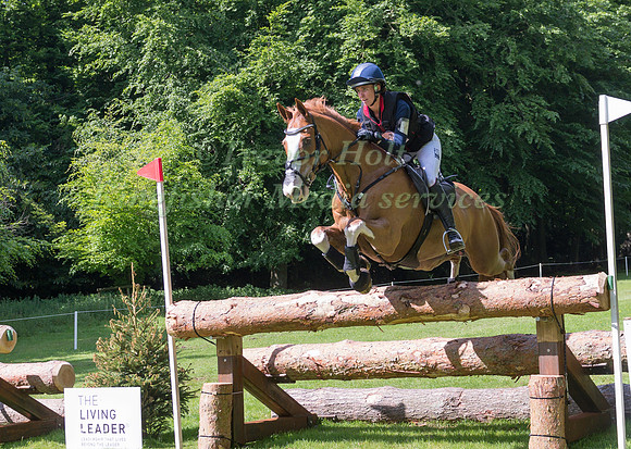 CAROLINE MARTIN (USA) RIDING PEBBLY MAXIMUS TAKING PART IN THE CROSS COUNTRY PHASE OF THE CICO THREE STAR AT THE 2017 HOUGHTON INTERNATIONAL HORSE TRIALS