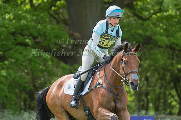 IZZY TAYLOR  RIDING MILLSTREET MITCH COMPETING IN THE CROSS COUNTRY PHASE OF THE  INTERMEDIATE  COMPETITION AT THE  2017 ROCKINGHAM CASTLE INTERNATIONAL HORSE TRIAL.