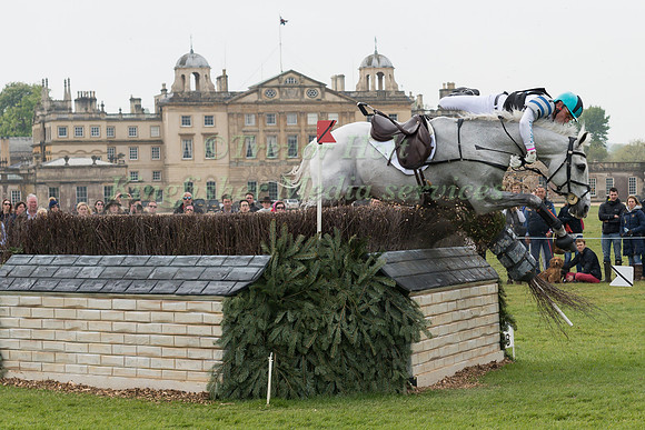 Andrew Hoy (AUS) riding The Blue Frontier in the Cross Country phase of the 2017 Mitsubishi Motors  Badminton Horse Trials