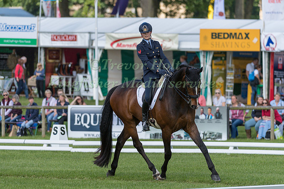 STELLA  BENATTI (ITA) AND ZARON TAKING PART IN THE DRESSAGE PHASE OF THE  CIC THREE STAR COMPETITION AT THE 2017 EQUI-TREK BRAMHAM INTERNATIONAL HORSE TRIALS