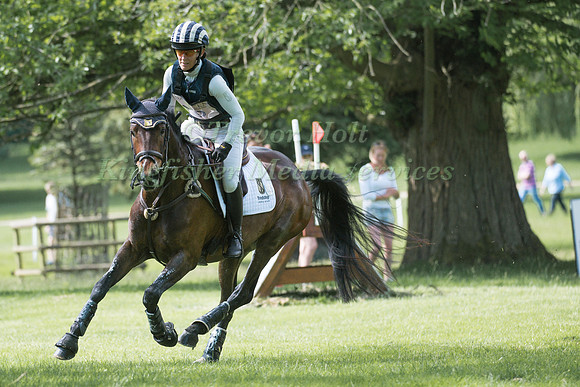 CAROLINE POWELL (NZL) RIDING STRACATHRO SOLITARY MISTRAL  IN THE CROSS COUNTRY PHASE OF THE CCI ONE STAR AT THE 2017 HOUGHTON INTERNATIONAL HORSE TRIALSY PHASE OF THE CCI ONE STAR AT THE 2017 HOUGHTON