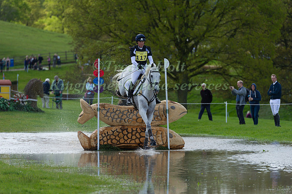 PIPPA FUNNELL (GBR) RIDING  BILLY THE BIZ COMPETING IN THE CROSS COUNTRY PHASE OF THE  CIC THREE STAR COMPETITION AT THE  2017 DODSON AND HORRELL CHATSWORTH INTERNATIONAL HORSE TRIAL.