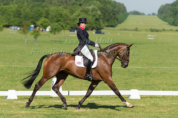 PIGGY FRENCH (GBR) RIDING VANIR KAMIRA IN THE DRESSAGE PHASE OF THE CICO THREE STAR AT THE 2017 HOUGHTON INTERNATIONAL HORSE TRIALS