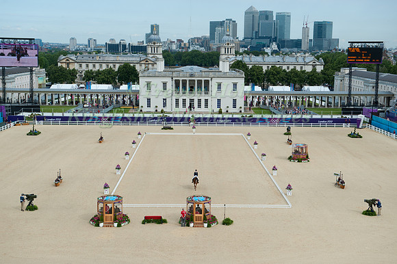 Emily Llewellyn performs the test ride