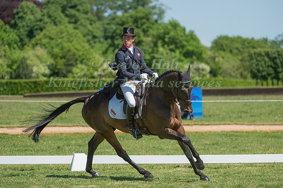 OLIVER TOWNEND (GBR) RIDING NOTE WORTHY IN THE DRESSAGE PHASE OF THE CICO THREE STAR AT THE 2017 HOUGHTON INTERNATIONAL HORSE TRIALS