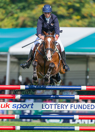Sarah Stretton (GBR) riding Skip On II taking part in the Show Jumping Phase