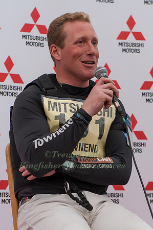 Oliver Townend at the Pess Conference after Dressage