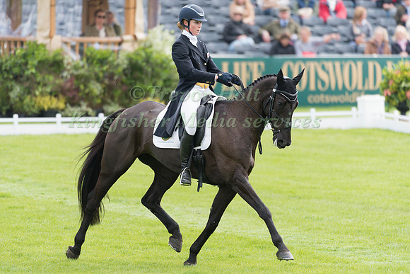 Lydia Hannon (GBR) riding My Royal Touch in the Dressage phase  of  the 2017 Mitsubishi Motors  Badminton Horse Trials