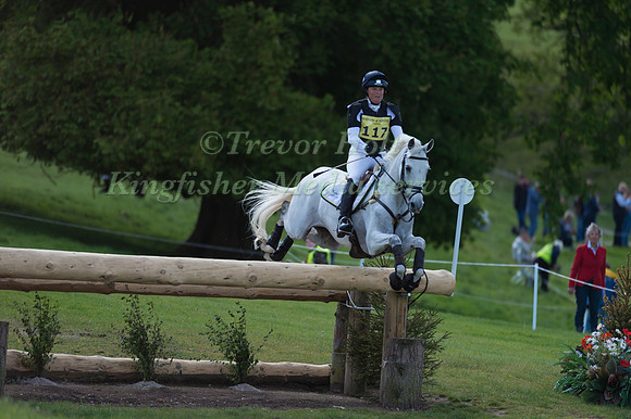 PIPPA FUNNELL (GBR) RIDING  BILLY THE BIZ COMPETING IN THE CROSS COUNTRY PHASE OF THE  CIC THREE STAR COMPETITION AT THE  2017 DODSON AND HORRELL CHATSWORTH INTERNATIONAL HORSE TRIAL.