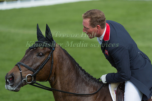 Oliver Townend (GBR) riding ODT Ghareeb in the Dressage phase  of  the 2017 Mitsubishi Motors  Badminton Horse Trials