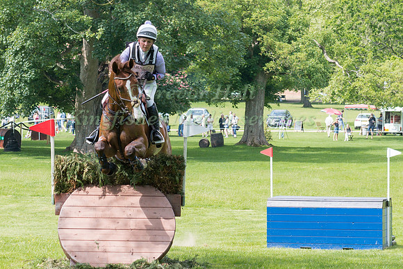 GEMMA TATTERSALL (GBR) RIDING CHILLI KNIGHT  IN THE CROSS COUNTRY PHASE OF THE CCI ONE STAR AT THE 2017 HOUGHTON INTERNATIONAL HORSE TRIALSY PHASE OF THE CCI ONE STAR AT THE 2017 HOUGHTON INTERNATIONA