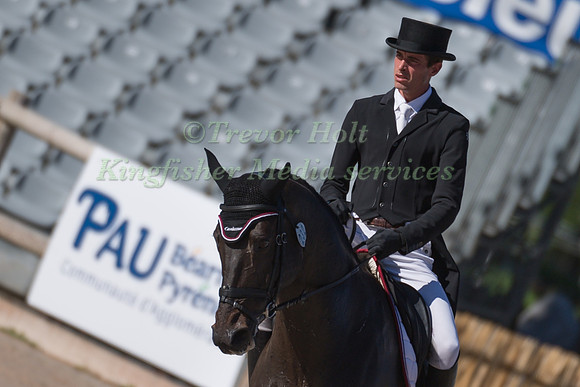 MAXIME LIVIO (FRA) AND BOLEYBAWN PRINCE TAKING PART IN THE DRESSAGE PHASE OF THE CIC 2 STAR COMPETITION AT THE 2017 LES ETOILES DE PAU