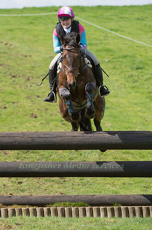 EMILY WHEELHOUSE  RIDING SHES A LADY COMPETING IN THE CROSS COUNTRY PHASE OF THE  INTERMEDIATE  COMPETITION AT THE  2017 ROCKINGHAM CASTLE INTERNATIONAL HORSE TRIAL.