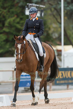 Althea Bleekman of the Netherlands riding Auriella