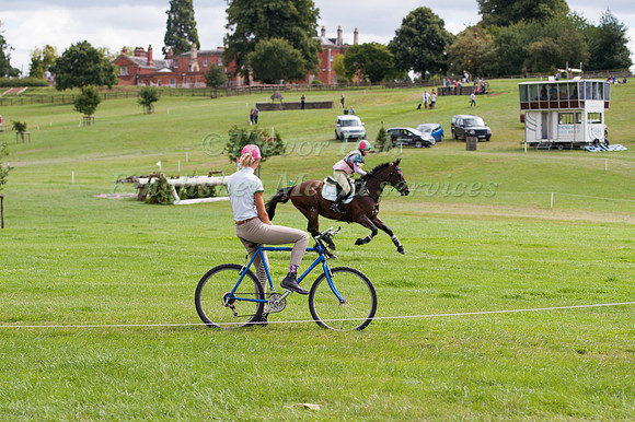 Lucinda Fredericks  watching Cross Country