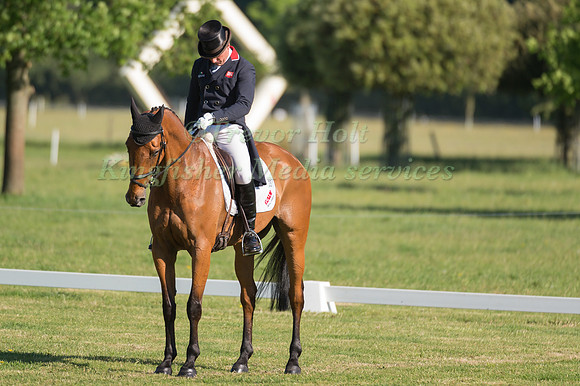 OLIVER TOWNEND (GBR) RIDING COOLEY SRS IN THE DRESSAGE PHASE OF THE CICO THREE STAR AT THE 2017 HOUGHTON INTERNATIONAL HORSE TRIALS