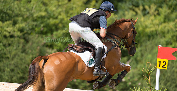 Harry Dzenis (GBR) riding Eagles Ridge II