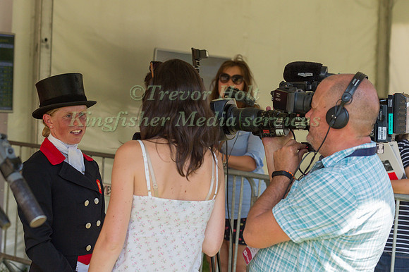 Ros Canter being Interviewed