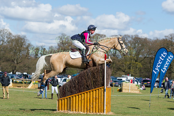Emily Parker (GBR) riding The Milky Bar Kid