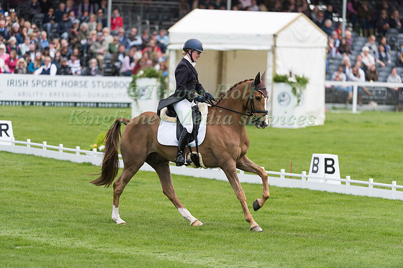 Clare Abbott (IRL) riding Euro Prince in the Dressage phase  of  the 2017 Mitsubishi Motors  Badminton Horse Trials