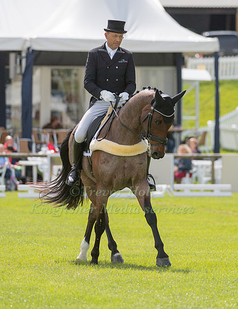 BILL  LEVETT (AUS) AND ATHLEET V TAKING PART IN THE DRESSAGE PHASE OF THE  CIC THREE STAR COMPETITION AT THE 2017 EQUI-TREK BRAMHAM INTERNATIONAL HORSE TRIALS